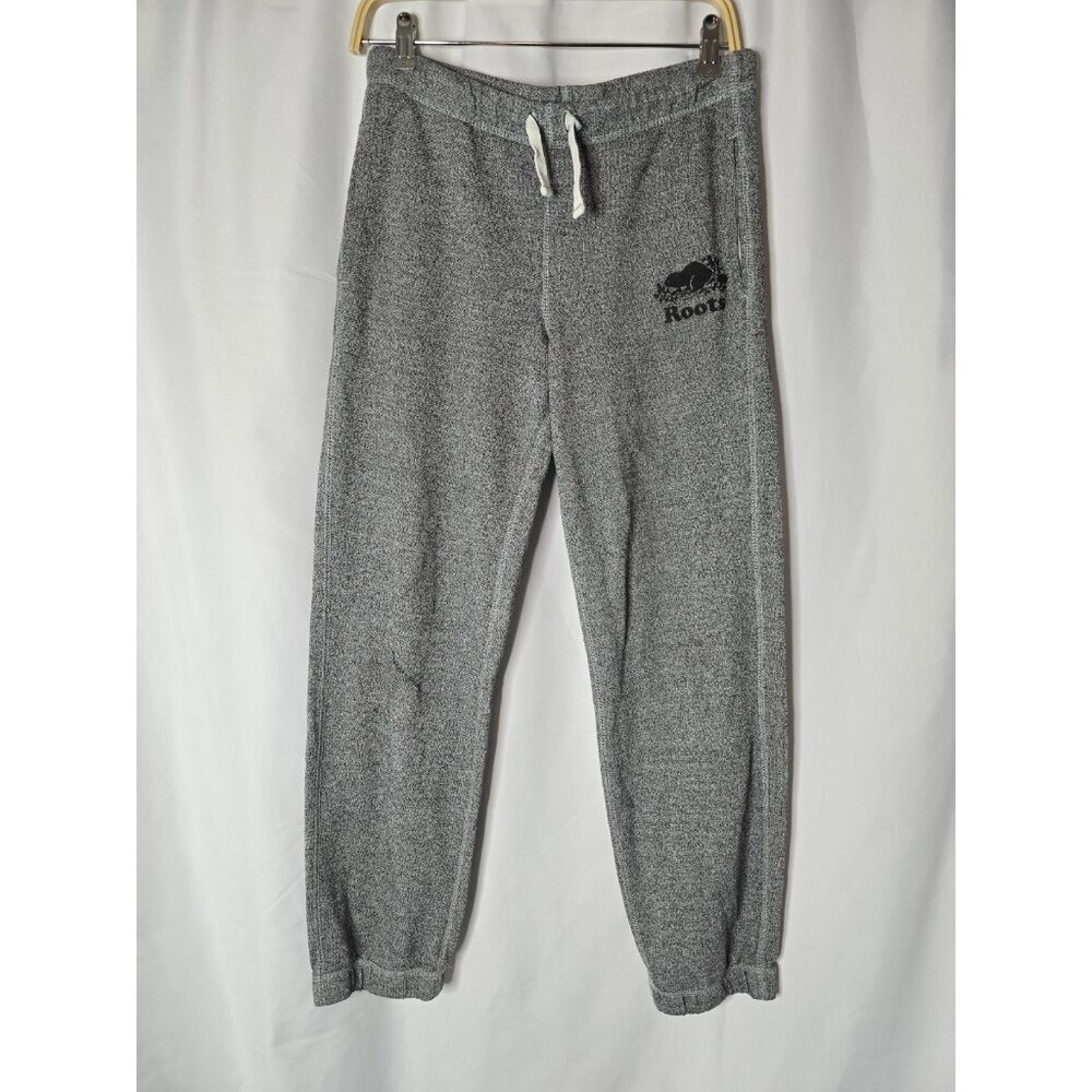 *FLAWED*Roots kids Unisex Track Pants Salt And Pepper Size 14 READ DESCRIPTION